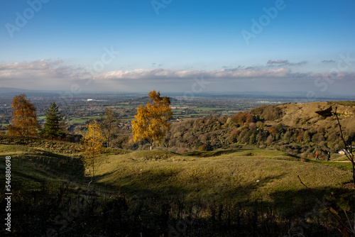View point at Birdlip above Gloucester 