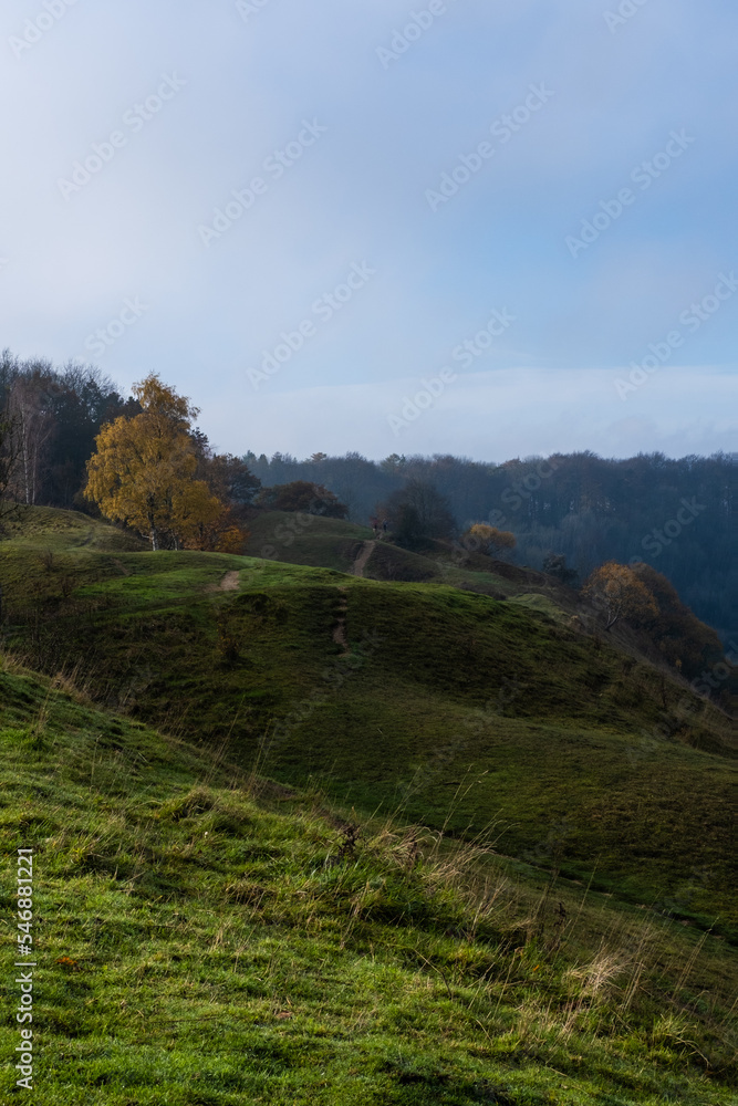 Obraz premium View point at Birdlip above Gloucester 