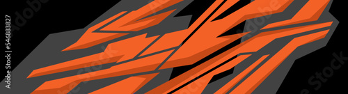 Side body graphic sticker. Abstract racing design concept. Car decal wrap design for motorcycle, boat, truck, car, boat and more.