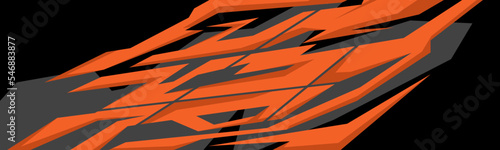 Side body graphic sticker. Abstract racing design concept. Car decal wrap design for motorcycle, boat, truck, car, boat and more.