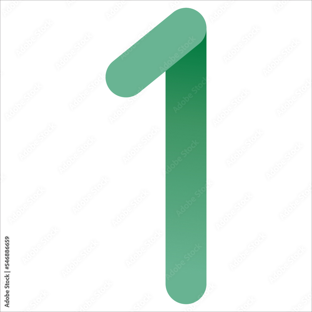 numbers are green with a gradient for mobile apps and websites numbers are green with a gradient for mobile apps and websites