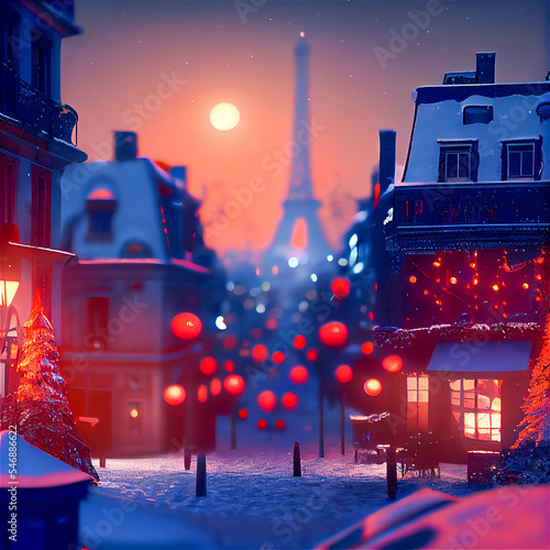 Red Christmas in Paris