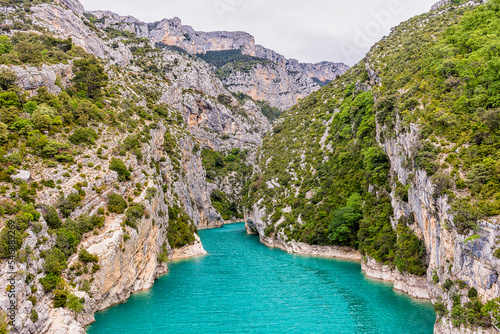 Scenic view of Verdon canyon in south of France