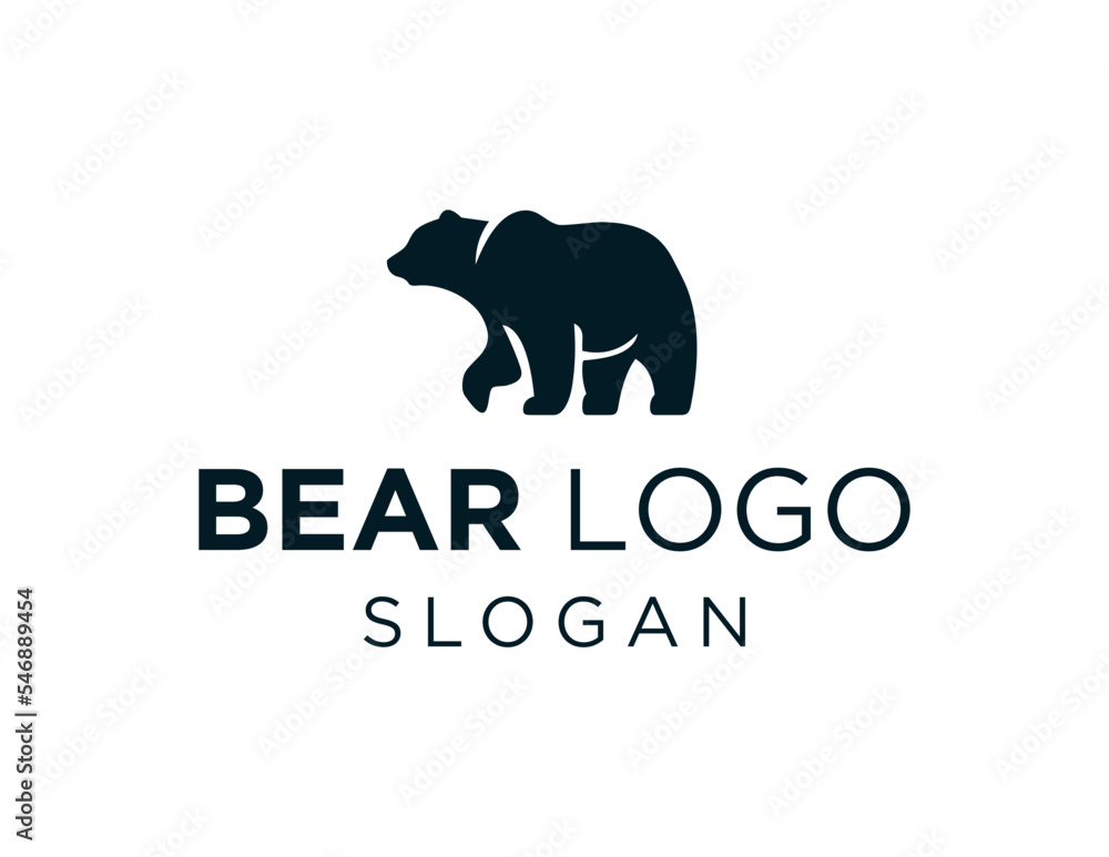 Obraz premium Logo design about Bear on a white background. created using the CorelDraw application