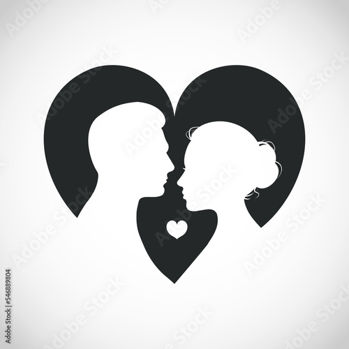 Beautiful vector illustration of a couple in love, perfect for Wedding or Valentine's Day designs and many more