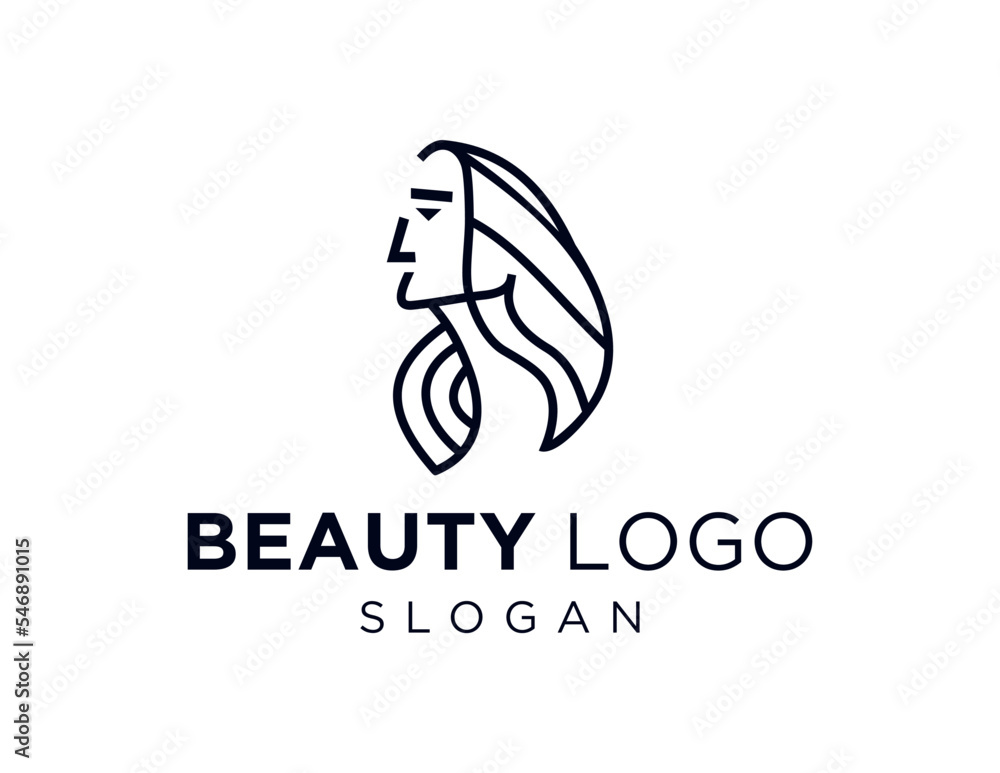 Fototapeta premium Logo design about Beauty on a white background. created using the CorelDraw application.
