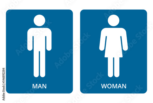 restroom icon sign isolated. Toilet sign.