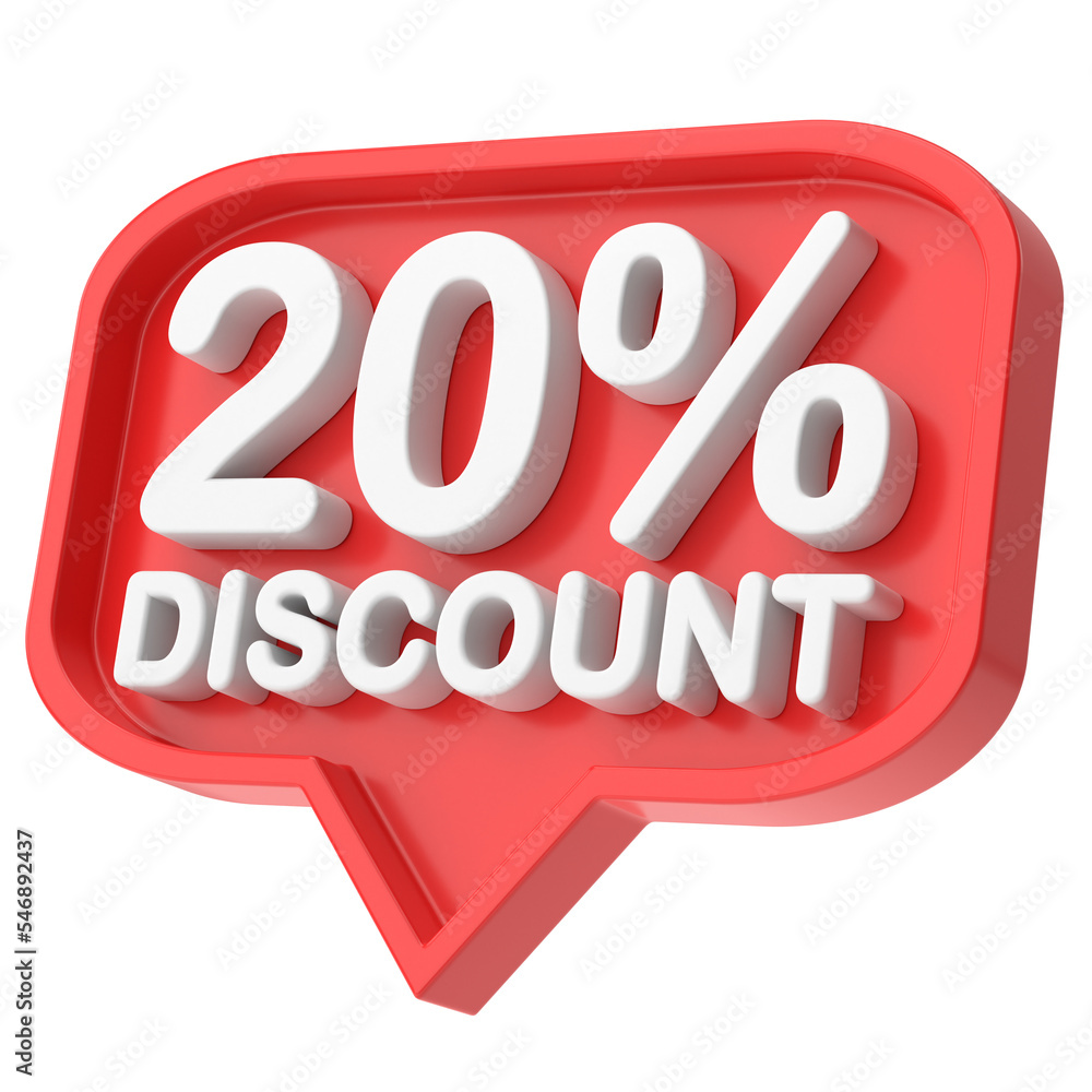 3D twenty percent discount. 20% discount. 20% sale. 3D twenty percent discount. 20% discount. 20% sale.