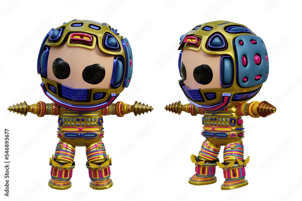 3D RENDERING PNG ILLUSTRATION. CUTE DESIGN ROBOT CYBORG ANDROID CHARACTER ISOLATED WHITE BACKGROUND. SPACEMAN ASTRONAUT CARTOON METAL PLASTIC AI MACHINE TECHNOLOGY GAME MODEL FIGURE ART TOY.
3D RENDERING PNG ILLUSTRATION. CUTE DESIGN ROBOT CYBORG ANDROID CHARACTER ISOLATED WHITE BACKGROUND. SPACEMAN ASTRONAUT CARTOON METAL PLASTIC AI MACHINE TECHNOLOGY GAME MODEL FIGURE ART TOY.
