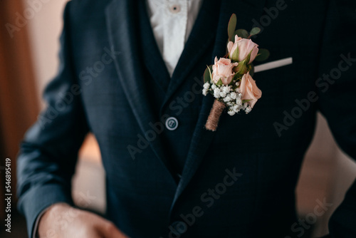 Foto Blumenanstecker für die Hochzeit