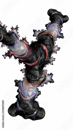 Artistic and imaginative digitally designed abstract 3D fractal background © ThorstenGriebel