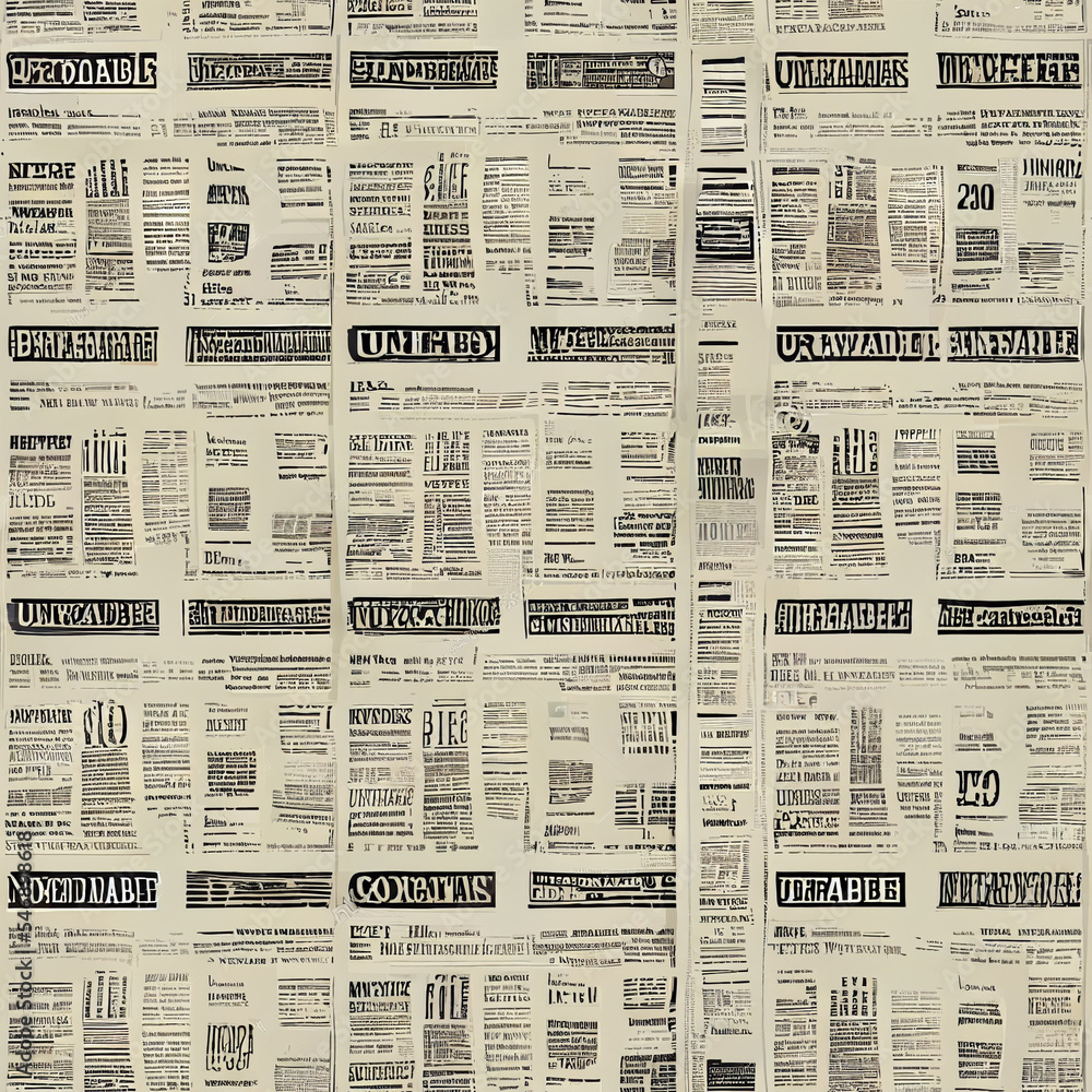 Obraz premium seamless pattern with newspaper columns
