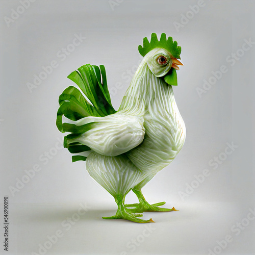 Chicken vegetable Fototapet