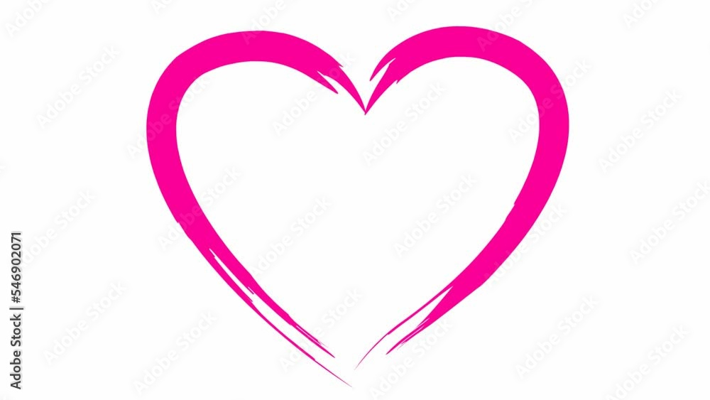 Animated pink heart is drawn. Looped video. Concept of love, volunteering, donation. Hand drawn vector illustration isolated on the white background.
Animated pink heart is drawn. Looped video. Concept of love, volunteering, donation. Hand drawn vector illustration isolated on the white background.