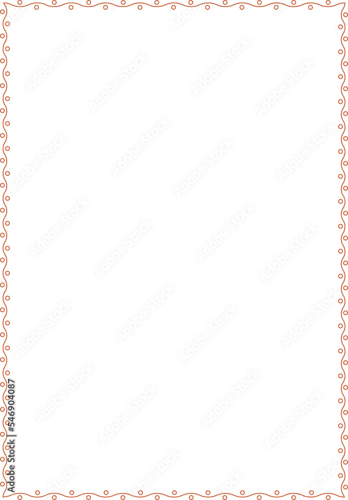 Circle pattern design with a rectangle border frame Circle pattern design with a rectangle border frame