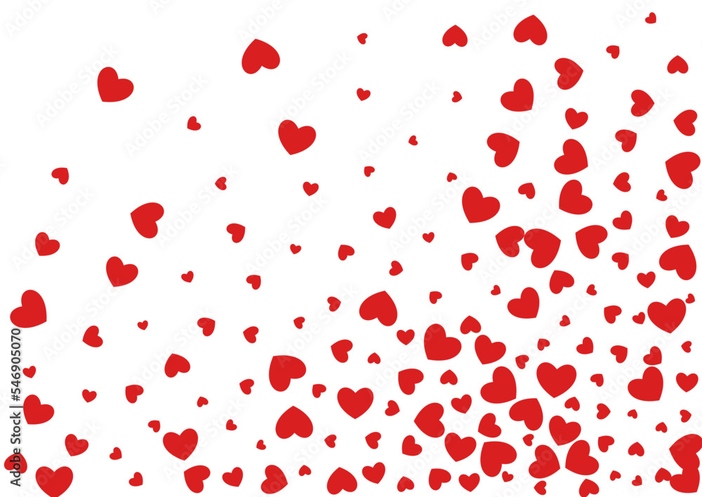 Red Confetti Vector White Backgound. Valentine Red Confetti Vector White Backgound. Valentine