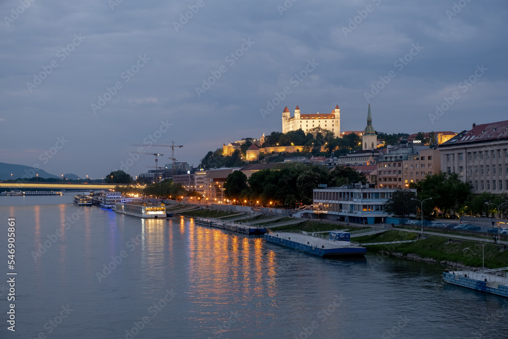 Bratislava night view