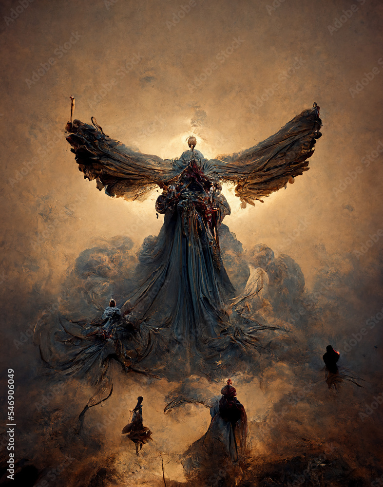 Digital Illustration of an Archangel