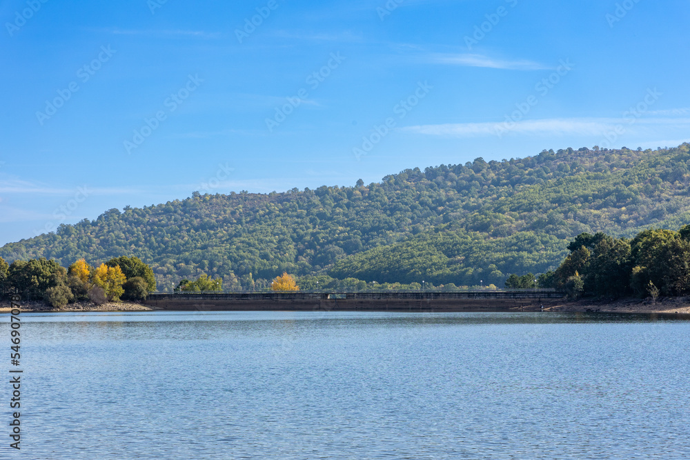 Morales reservoir in Rozas de Puerto Real. Madrid. Spain