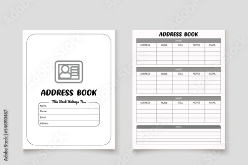 Address register kdp interior log book design