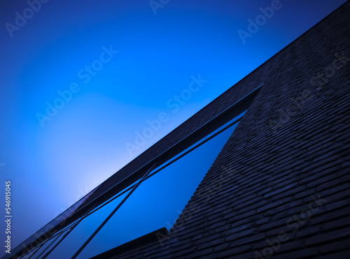 Wallpaper Mural Building facade with windows and added effects Torontodigital.ca