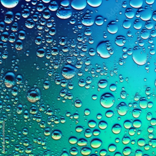 Realistic image of raindrops or vapor trough window glass.