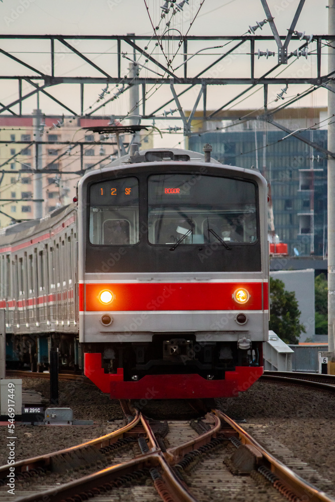 train on the railway