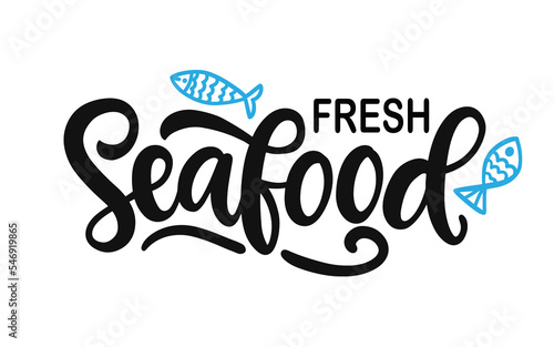 Fresh Seafood Logo template