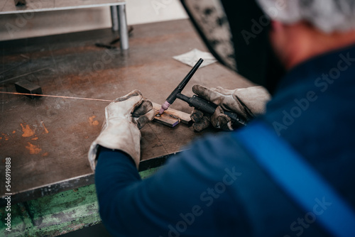 Handwerker beim Schweissen