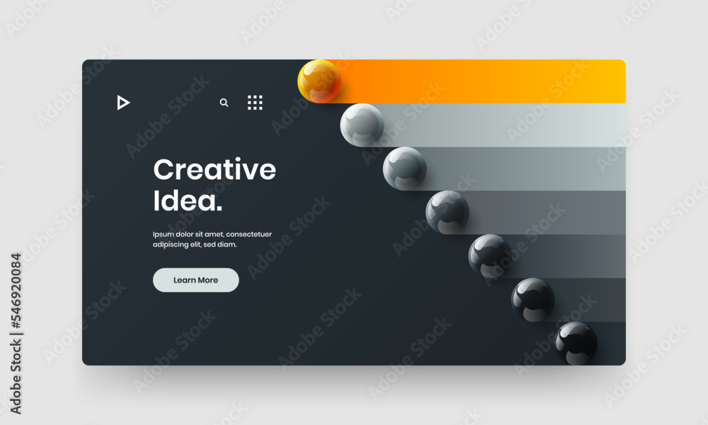 Isolated 3D spheres flyer illustration. Amazing presentation vector design layout. Isolated 3D spheres flyer illustration. Amazing presentation vector design layout.