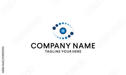 Creative optician concept symbol template. Eyes vector logo design idea. 