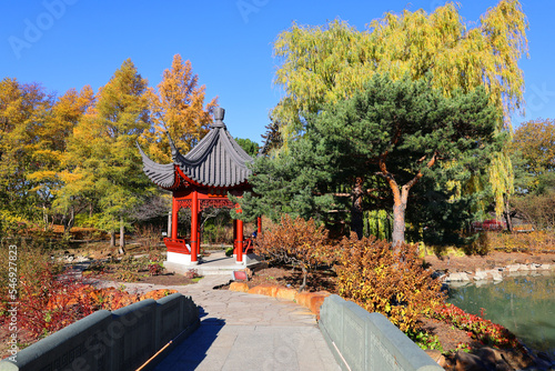 Chinese garden of Montreal botanical garden is considered to be one of the most important botanical gardens in the world due to the extent of its collections