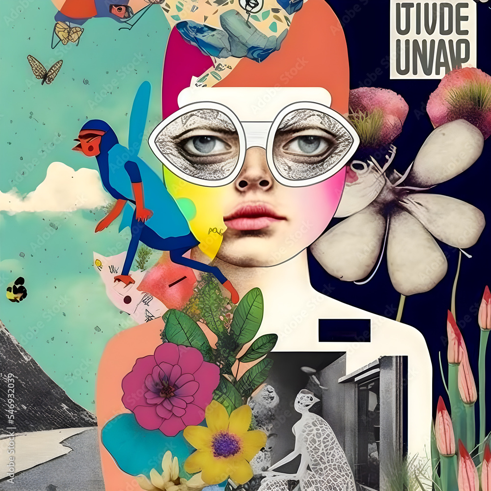 Collage Fun Art 80s And 90s Style Background collage-fun-art-80s-and-90s-style-background