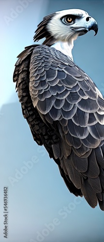 Fotografia Harpy Eagle Animal. Illustration Artist Rendering
