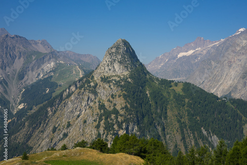 Hiking around Mont Blanc, Alpine landscape