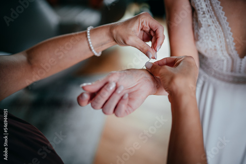Vorbeiretungen einer Braut