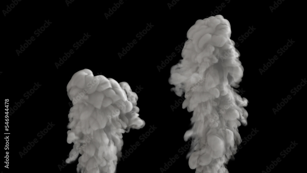 Smoke design on black background Smoke design on black background