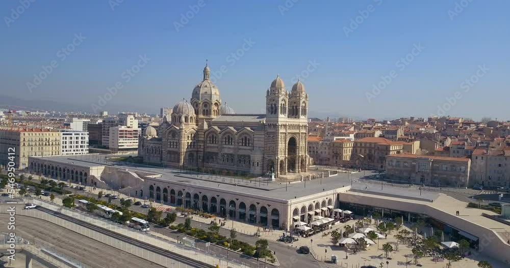 Cathédrale de la Major de Marseille en vue aérienne Cathédrale de la Major de Marseille en vue aérienne