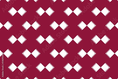 Geometric pattern in the colors of the national flag of Qatar. The colors of Qatar.