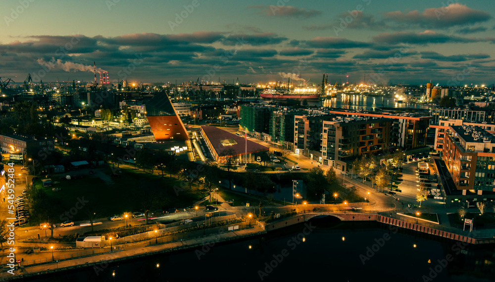 view of the gdansk city