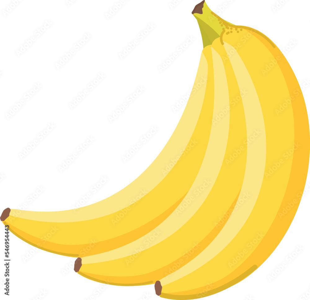 Fresh banana icon cartoon vector. Tropical food. Vegetable piece