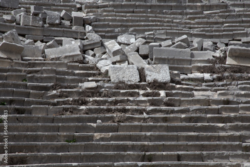 Ancient staircase. Destruction.