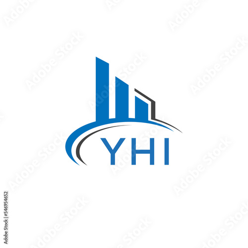 YHI letter logo. YHI blue image. YHI Monogram logo design for entrepreneur and business. YHI best icon.	
 photo