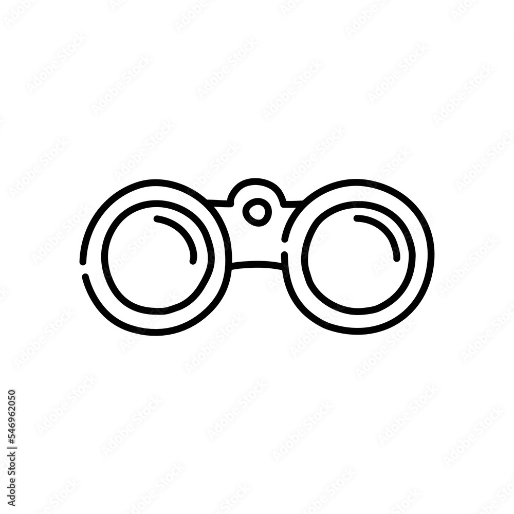 Binoculars doodle icon. Hand drawn black sketch. Vector Illustration. Binoculars doodle icon. Hand drawn black sketch. Vector Illustration.