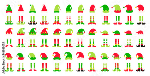 Set of Christmas Elf Family