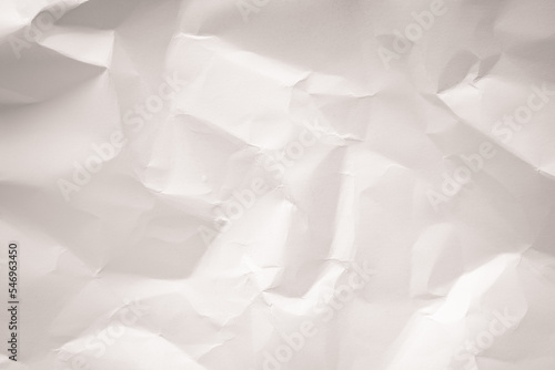 The texture of white paper is crumpled.