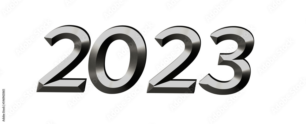 Typography design of 2023 with 3d style design Typography design of 2023 with 3d style design