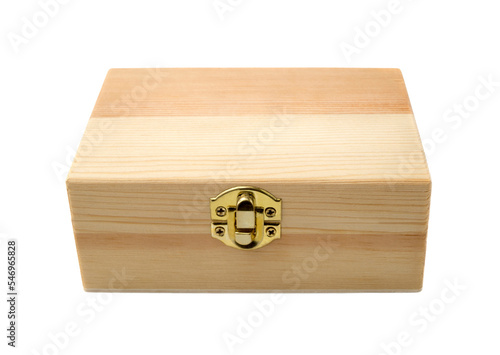 small wooden box isolated, png file photo