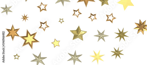 Holiday golden decoration  glitter frame isolated png