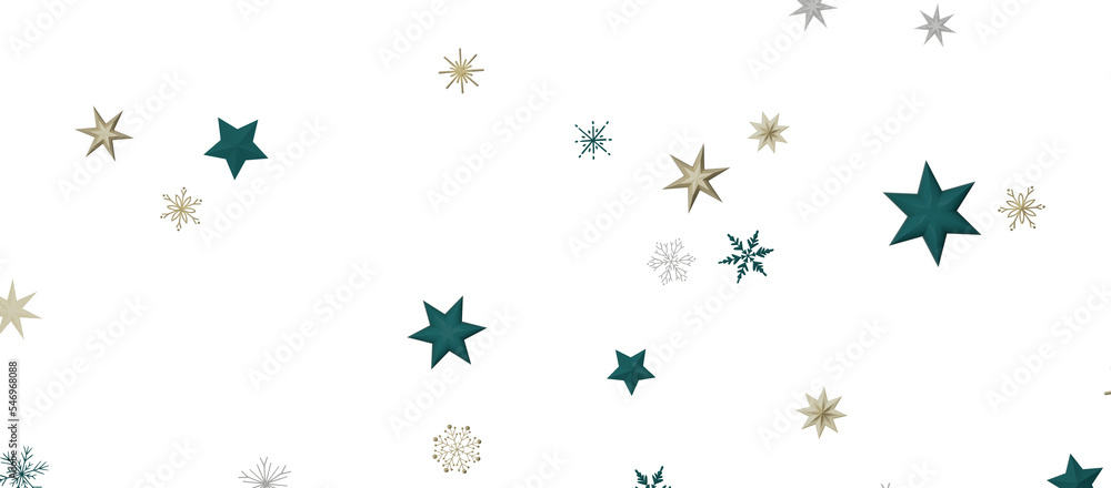Christmas background design of snowflake and snow falling in the winter 3d illustration Christmas background design of snowflake and snow falling in the winter 3d illustration